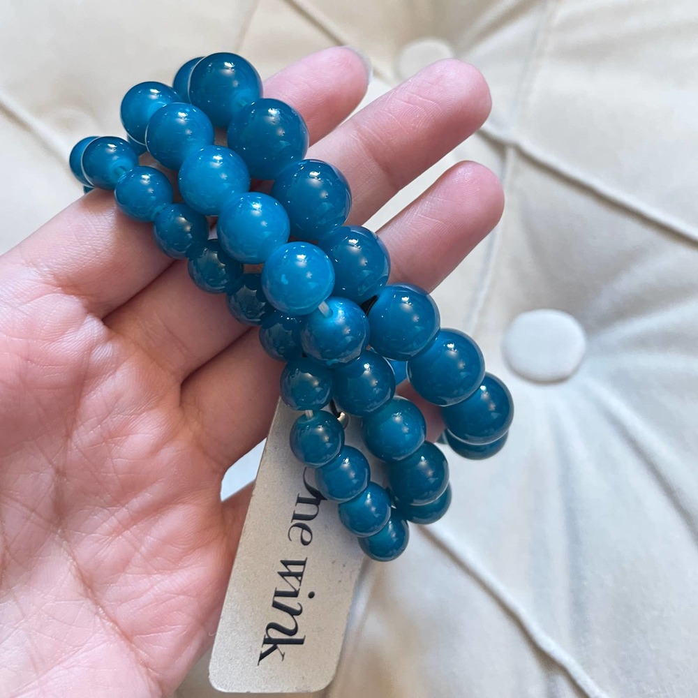NWT Greenish Blue Chain Bracelet - Picture 4 of 4